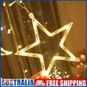 * LED Star Moon Curtain Fairy Lights Garland String Lights Home Bedroom Decorati