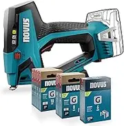 Battery Stapler J-551 Set with 9,800 Staples │ for Flat Wire Staples 6-14 mm and Nails 16 mm │ Compatible with 18 V Li-Ion CAS Battery │ Without Battery and Charger │ Professional Stapler