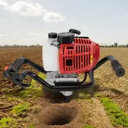 2 Stroke Post Hole Digger 52cc Petrol Power Earth Auger Digger Drill Fence Borer