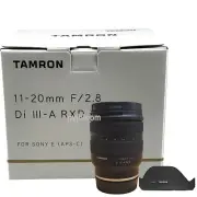 New TAMRON 11- 20mm f2.8 Di III-A RXD Lens for Sony E Mount (B060) APS-C Format