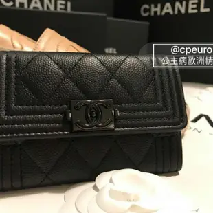 Chanel 小皮包 牛皮 黑扣