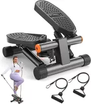 Hydraulic Cardio Stepper with Resistance Bands - Ideal for Whole Body Fitness