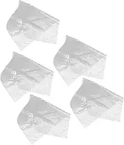 Cabilock 5pcs Clothing Protective Cover Clothing Hangers Clothes Racks Clothes Hanging Rack Coat Hanger Clothing Storage Bags Plastic Covers for Clothes Dresser Cover Top Transparent Pvc