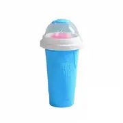 Milkshake Cup Ice Cream Maker Slushie Maker Cup Quick Freeze Magic Squeeze Blue