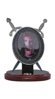 Vampire Miniature Shield and Sword Letter Openers with Display Stand - NIB