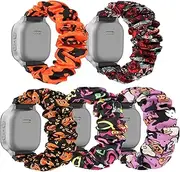 [DKGKOO] Scrunchie Bands Compatible with Gizmo Watch 3 2 1, Gabb Watch 3 2 1 and SyncUP Kids Watch, 20mm Cute Stretchy Solo Loop Gizmo Watch Band for Kids Boys Girls (5 Pack)