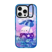 iPhone 16 Pro Impact Ring Stand Case MagSafe Compatible Rainy Ghost by ellievsbear