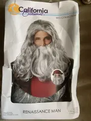 Renassaince Man Wig Beard Costume Halloween