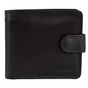 Milleni Leather Men's Tab Wallet for Men 11 x 2 x 10 cm - Black