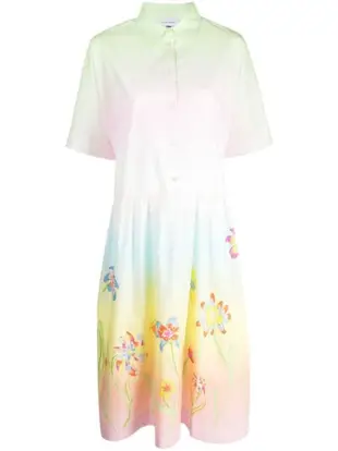 Meadow of Joy-print shirt dress