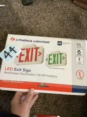 Lithonia Lighting Contractor Select Switch Hardwired LED White Exit Sign