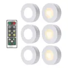 Wireless Puck Lights 3PCS Battery Operated LED Puck Lights with Remote Control