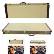 Electric Bass Case Hardshell Sturdy Portable Lightweight Wood Dustproof PU