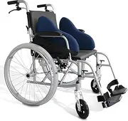 NYOrtho Wheelchair Lateral Support - L-Shape Padded Lateral Support Cushion with High-Performance Stretch Fabric Cover and Reversible Elastic Bands - Contoured Wheelchair Cushion for Better Posture