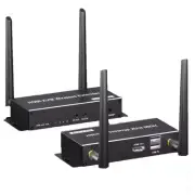 ENS 4K Wireless HDMI Extender Kit, Transmitter and Receiver, USB KVM Extension
