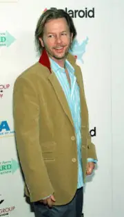 Actor David Spade arrives at the launch of the uBid for Hurricane - Old Photo