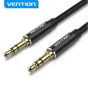 Vention BAWBJ 3.5mm Male to Male Audio Cable - 5m - Black Cotton braided - Aluminum alloy [BAWBJ]