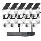 10 CH Solar Powered Home Wireless Security Camera System CCTV Surveillance PTZ