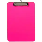 J.Burrows A4 Plastic Clipboard Pink