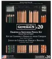 General's #20 Drawing & Sketching Pencil Kit Made In The USA, NWT, Free Shipping