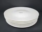 Set of 6 Mikasa Macie White Bone China 11" Dinner Plates Dinnerware New