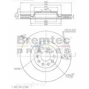 Bremtec Euro-Line GeoZinc Coated Brake Rotor - BDR22530EL