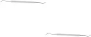 MERRYHAPY 2pcs Professional Nail Cuticle Spoon 2 Heads Cuticle Remover Spoon Nail Pusher for Men Women Portable and Safe