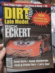 Dirt Late Model Magazine October 2006 Autographed By Rick Eckert #24