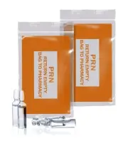 1000 Orange PRN Bags Clear 6x9 Zip Locking Printed Bags 2 mil