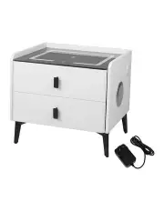 [Levede] Smart Bedside Table in White