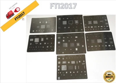 7 pcs IC BGA iPhone SE 6S 6SP 7 7P 8 P Rework Reballing Stencil Template