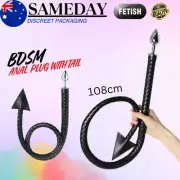 108cm Metal Anal Plug Cosplay Bondage Butt Plug Devil Tail BDSM Couples Sex Toy