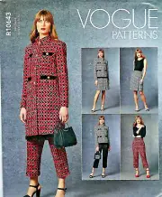 MISSES Jacket Skirt & Pants VOGUE Sewing Pattern Sizes 16-24 New Uncut R10643