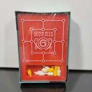 Vintage 1970 MB Milton Bradley Mini Board Game Six Men's MORRIS 6