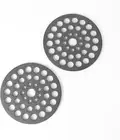 Cast Iron round Meat Rack/Trivet Set of 2Pc,8 Inch, Black…