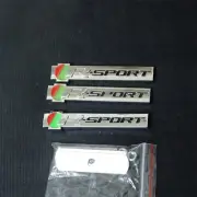 Chrome Midium Silver R-SPORT Metal Grille Emblem + 2x Badge Decal Sticker Motors (for: Jaguar)