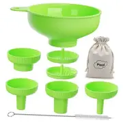 Wide Mouth Versatile Funnel, Canning Funnels for Kitchen Use, Food Grade Green
