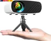 Mini Projector, HD 1080P Supported Projector with Tripod and Carry Bag, 10000L P