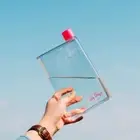 LazyDayz BPA Free Flat water Bottle 380ml Leak Proof Container Portable Slim