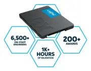 Crucial BX500 4TB 2.5' SATA3 6Gb/s SSD - 3D NAND 540/500MB/s Solid State Drive