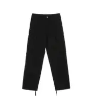 Carhartt WIP Logo Patch Straight Leg Pants 33,36,38,28,30/30,33/30,31/30,32/30,34/30,28/32,29/32,31,29/30 Black
