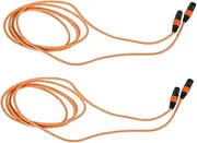 Gadpiparty Coiled Cable Set 2pcs Male to Female Audio Mixers Monitors Microphone Cables