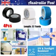 4 Rolls Blue Painter's Tape 0.94 Inch, Masking Tape for Multi-Purpose AU