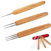 0.5 Crochet Needle for Dreads - 0.5mm Dreadlock Crochet Needle 3Pcs/Set Loc C...