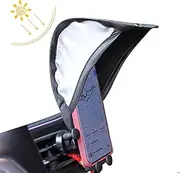 Phone Sun Shade | Umbrella Phone Shade | Umbrella for Phone | Car Cell Phone Sunscreen | Portable Mobile Phone Sun Shield | Glare Blocking Phone Stand for Car and Motorcycle