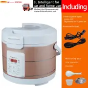 12V 24V 220V Mini Rice Cooker Car Truck Soup Porridge Food Steamer Heating Lunch