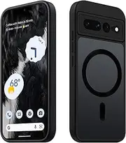 Tawarror Magnetic Case for Google Pixel 7 Pro, Compatible with Magsafe, Matte Translucent Mobile Phone Case, PC Back, Scratch-Resistant, TPU, Shockproof, Drop Protection, Anti-Fingerprint Protective