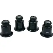 4 Pc 10x to 15x Jewelers Loupes for Stamps & Coins