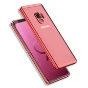Bakeey Plating Bright Color Clear Soft TPU Protective Case For Samsung Galaxy S9/S9 Plus/Note 8/S8/S8 Plus/S7 Edge S9 PLUS RED
