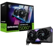 MSI nVidia GeForce RTX 5060 Ti 8G GAMING OC , PCI Express Gen 5 x16, Boost: 2647 MHz, CUDA 4608 Units, 8GB GDDR7, HDMI x 1